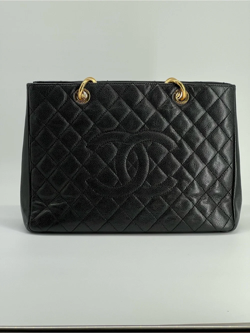 Chanel Grand Shopping Tote GST Caviar Quilted Shoulder Bag